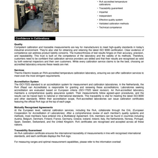 Temperature Calibration Service