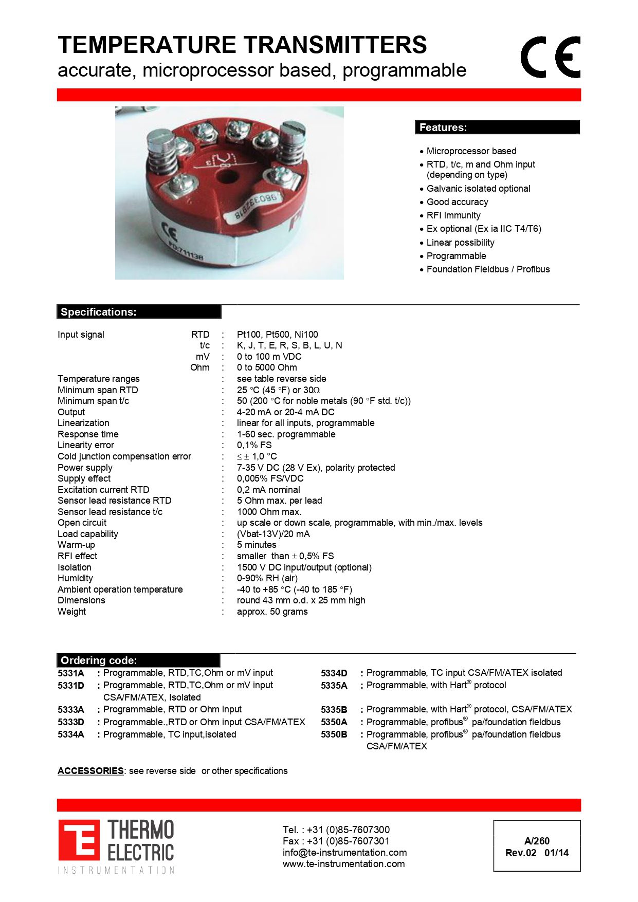 Temperature Transmitters