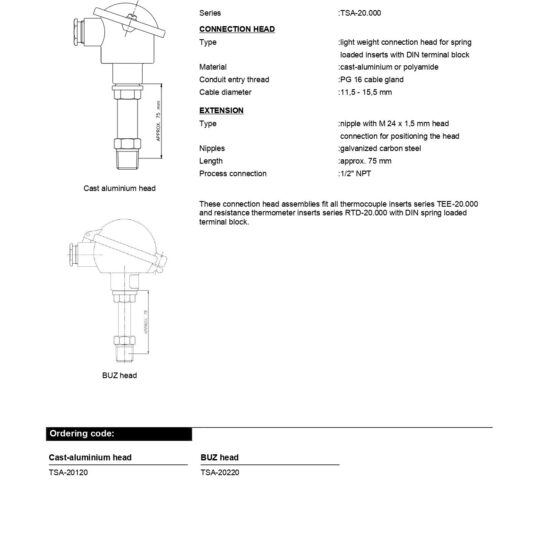Connection Head Assemblies with Nipple Extension