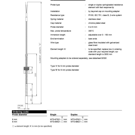 Spring-Loaded Resistance Elements with Adjustable Bayonet Cap