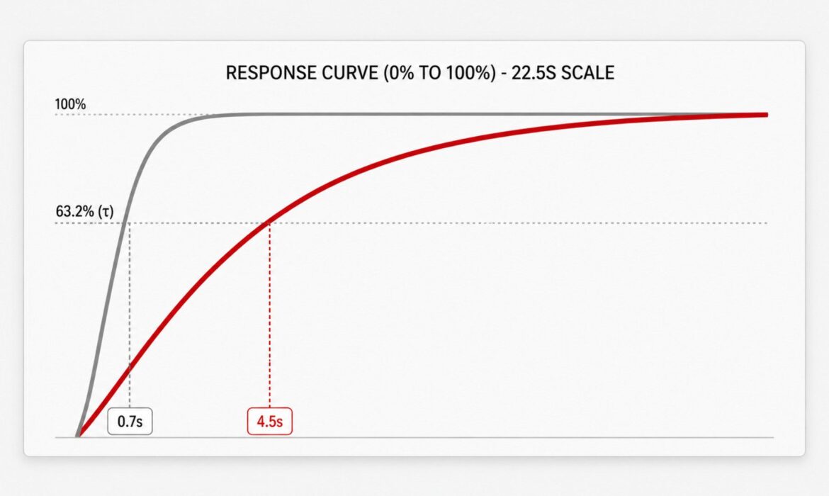 Thermal Response time calculator graph